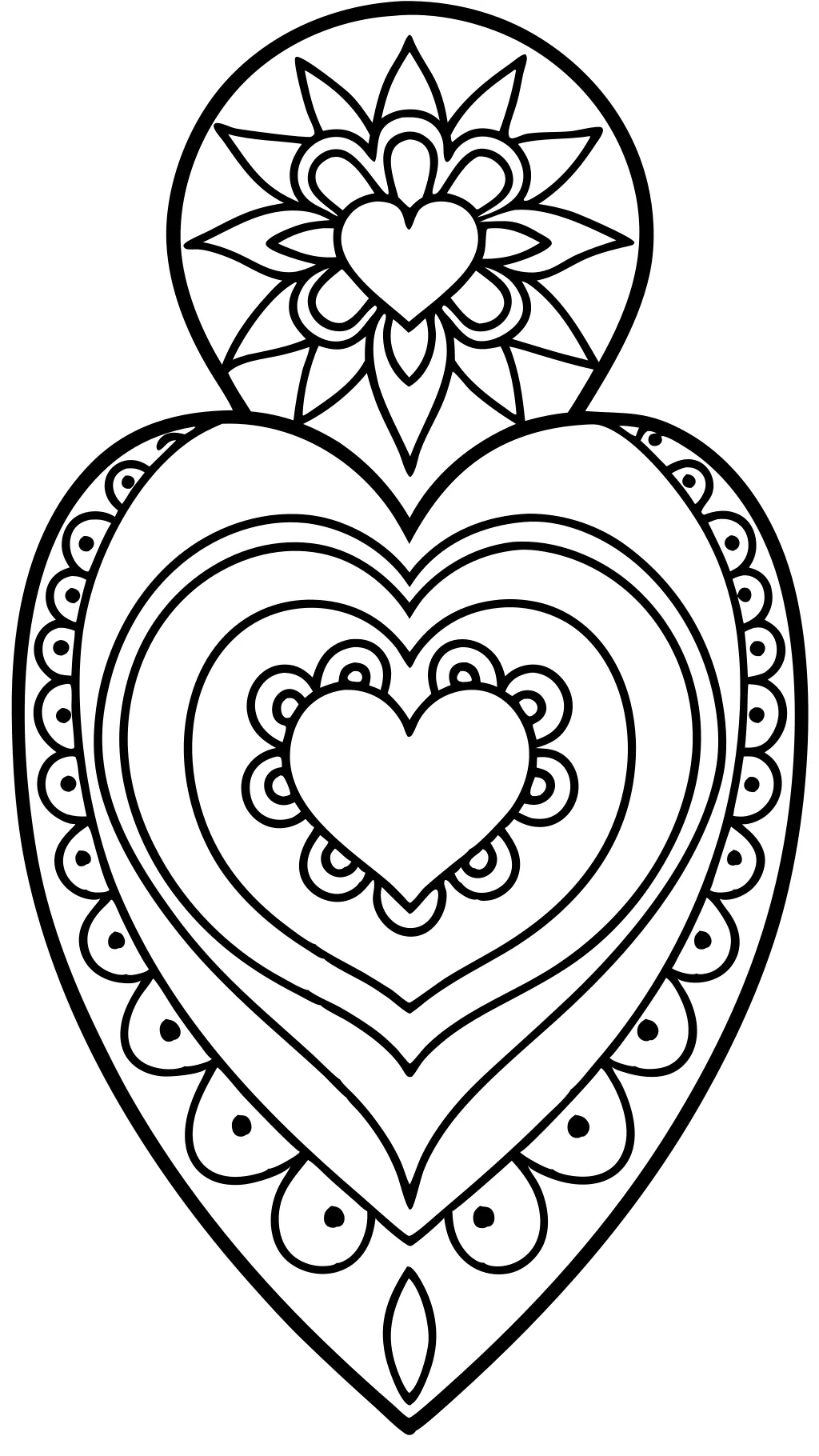 free coloring pages of hearts